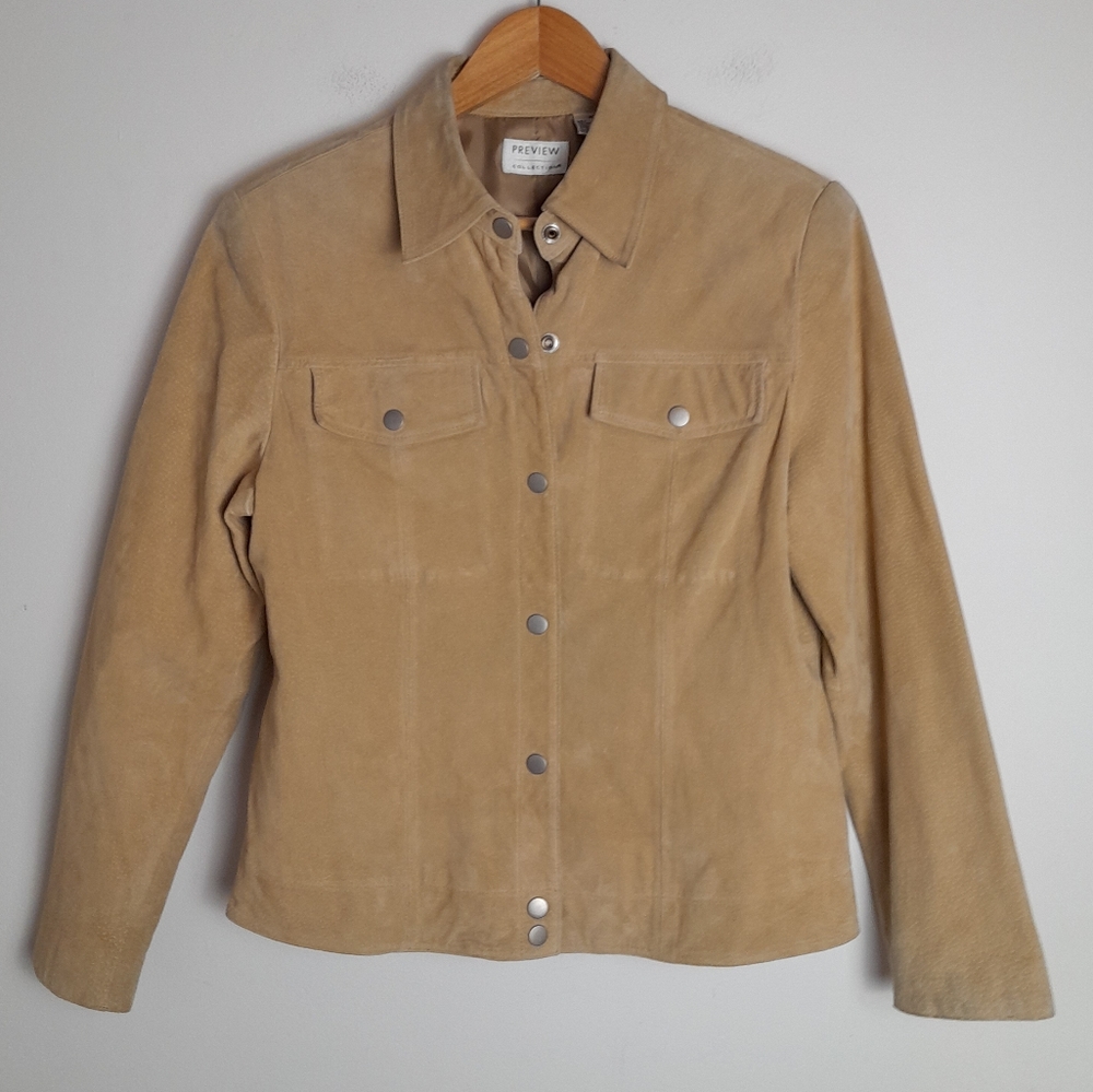 Preview Collection Leather Tan Jacket